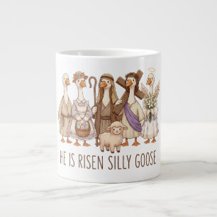 Caneca De Café Grande Verso de Páscoa Cristão Inspirador Ele Ressuscitou