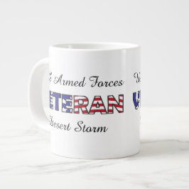 Caneca De Café Grande Vet Militar das Forças Armadas dos EUA