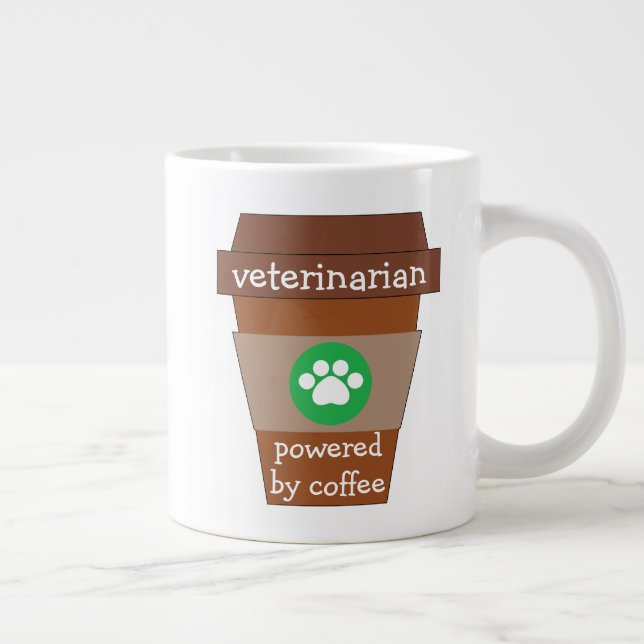 Caneca De Café Grande Veterinário Com Base No Café (Direita)