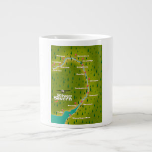 Caneca De Café Grande Viagem do River Severn Wales England