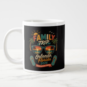 Caneca De Café Grande Viagem em Família Orlando Flórida 2026