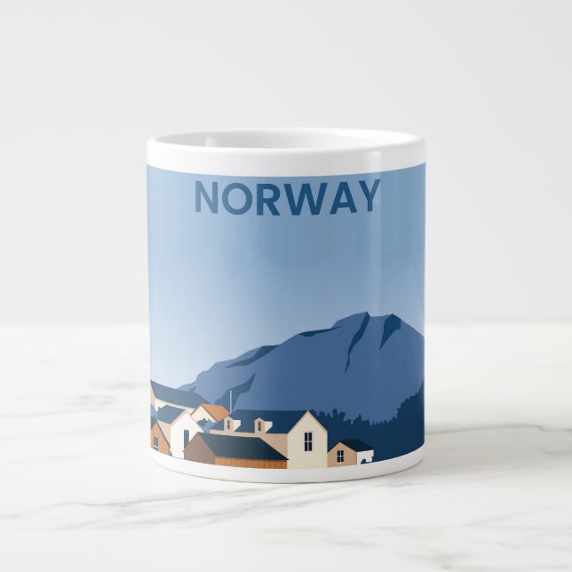 Caneca De Café Grande Viagem para Tromso Norway (Frente)