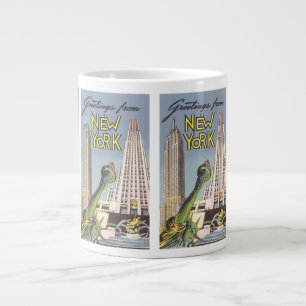 Caneca De Café Grande Viagens Antigas, Pontos Turísticos Famosos de Nova