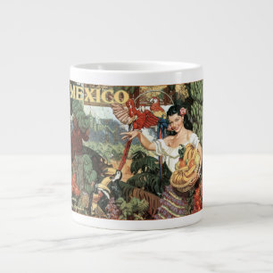 Caneca De Café Grande viagens vintage do México