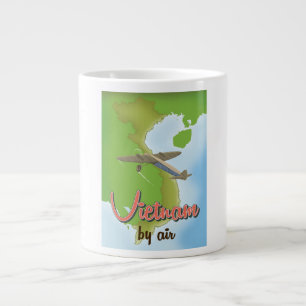 Caneca De Café Grande viagens vintage do Vietnã