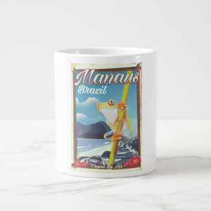 Caneca De Café Grande Viagens vintage Manaus Brasil