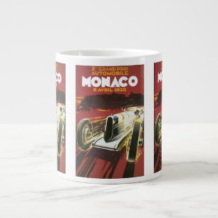 Caneca De Café Grande Viagens vintage Poster, Mônaco Grand Prix Auto Ra