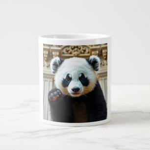 Caneca De Café Grande Vibes de Panda Fofo