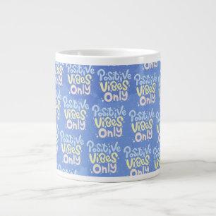 Caneca De Café Grande Vibrações Positivas Apenas