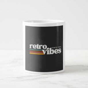 Caneca De Café Grande vibrações retrô