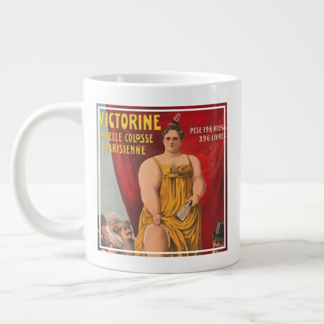 Caneca De Café Grande Victorine, A Linda Mulher Grande Parisiense (Esquerda)