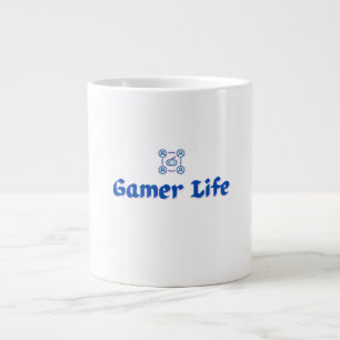 Caneca De Café Grande Vida dos Jogadores de Pixel