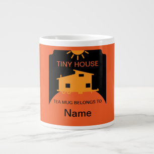Caneca De Café Grande Vida em Casa Pequena - Nação de Casa Pequena