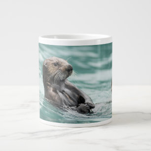 Caneca De Café Grande Vigiando a lontra marítima