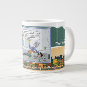 Caneca De Café Grande Vigil-Auntie Humor de Jogo de Palavras Absurdo