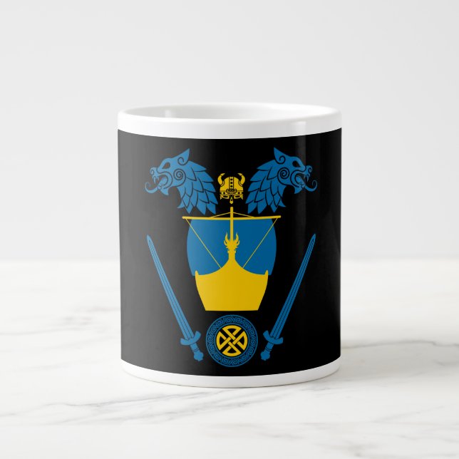 Caneca De Café Grande Viking sueco (Frente)