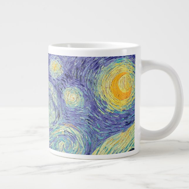 Caneca De Café Grande Vincent Van Gogh/ A Noite Estrelada (Direita)
