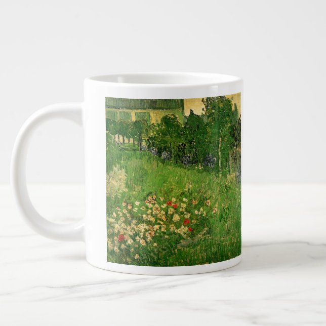 Caneca De Café Grande Vincent van Gogh - O Jardim de Daubigny (Esquerda)