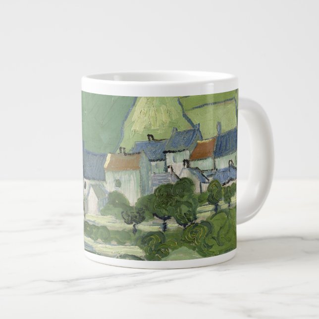Caneca De Café Grande Vincent van Gogh - Vista dos Auvers (Frente Esquerda)