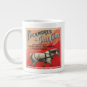 Caneca De Café Grande Vintage Ad for Bickmore Gall Cure for Horses.