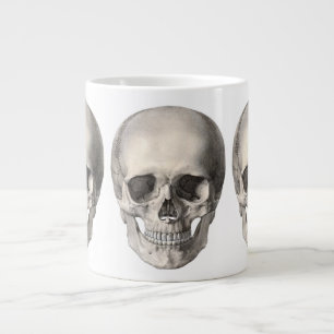 Caneca De Café Grande Vintage Anatomia Humana Crânio, Esqueleto de Hall