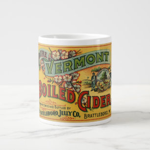 Caneca De Café Grande Vintage Brattleboro Jelly Boilly Cider Vermont