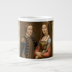 Caneca De Café Grande Vintage, Classic, Um Casal Real