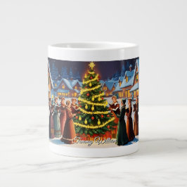 Caneca De Café Grande Vintage cômoda tradicional Natal