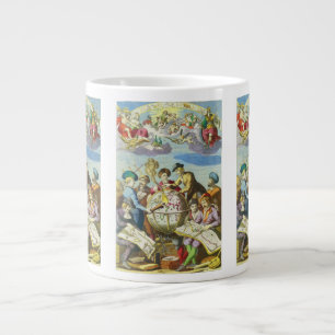 Caneca De Café Grande Vintage Explorers com Mapa do Globo Antigo, 1542