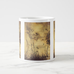 Caneca De Café Grande Vintage Fairy Tale, Fada's Tightrope de Rackham