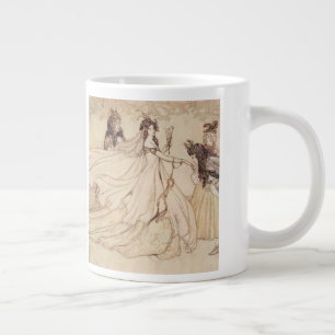 Caneca De Café Grande Vintage Fairy Tales, Cinderela de Arthur Rackham