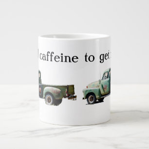 Caneca De Café Grande Vintage Green Truck Caffeine