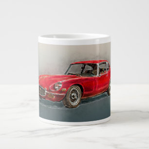 Caneca De Café Grande Vintage Jaguar E-Type
