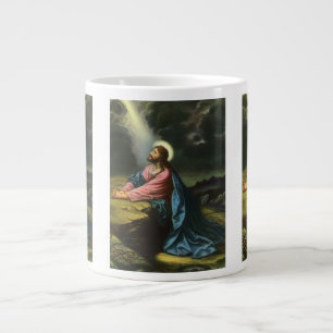 Caneca De Café Grande Vintage Jesus Cristo Rezando, Jardim de Gethsemane