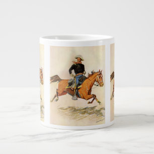 Caneca De Café Grande Vintage Militar, Oficial de Cavalaria de Remington