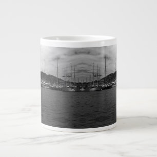 Caneca De Café Grande Vintage Mônaco Principado A porta