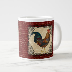 Caneca De Café Grande Vintage Red Rooster
