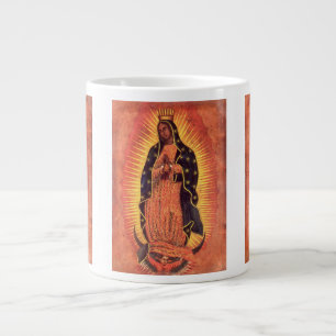 Caneca De Café Grande Vintage Religion Virgin Mary Nossa Senhora de Guad