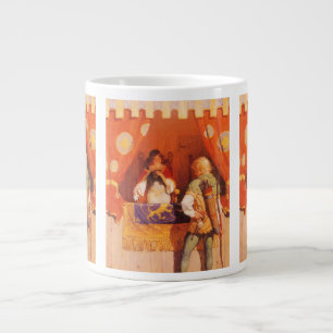 Caneca De Café Grande Vintage Robin Hood encontra maria mascarada por NC