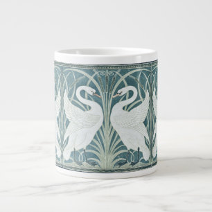 Caneca De Café Grande Vintage Swan, Rush e Iris, por W. Crane
