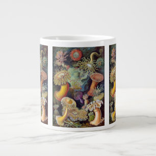 Caneca De Café Grande Vintage Underwater Sea Anemones por Ernst Haeckel