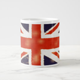 Caneca De Café Grande Vintage Union Jack Jumbo UK Flag Mug