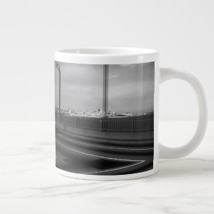 Caneca De Café Grande Vintage USA San Francisco Ouro Gate Bridge