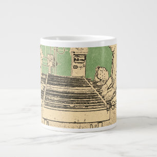 CANECA DE CAFÉ GRANDE VINTAGEM FUZBOLL FOTO DE ARTE FOTOGRÁFICA FUZBOLL 