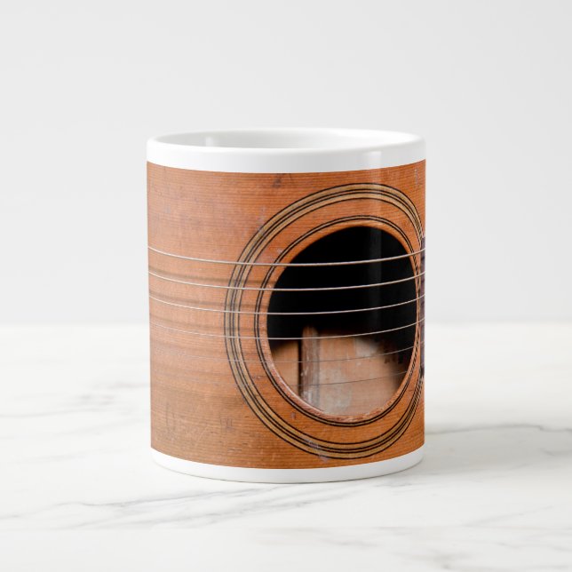 Caneca De Café Grande Violão russo (Frente)