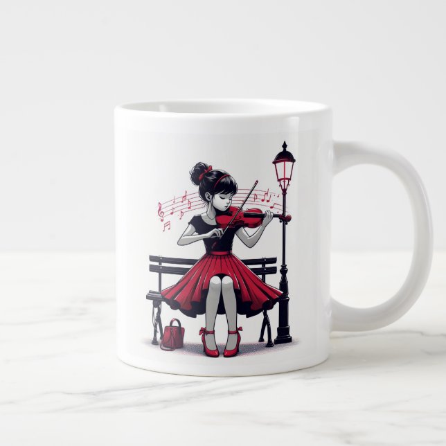 Caneca De Café Grande Violino (Direita)