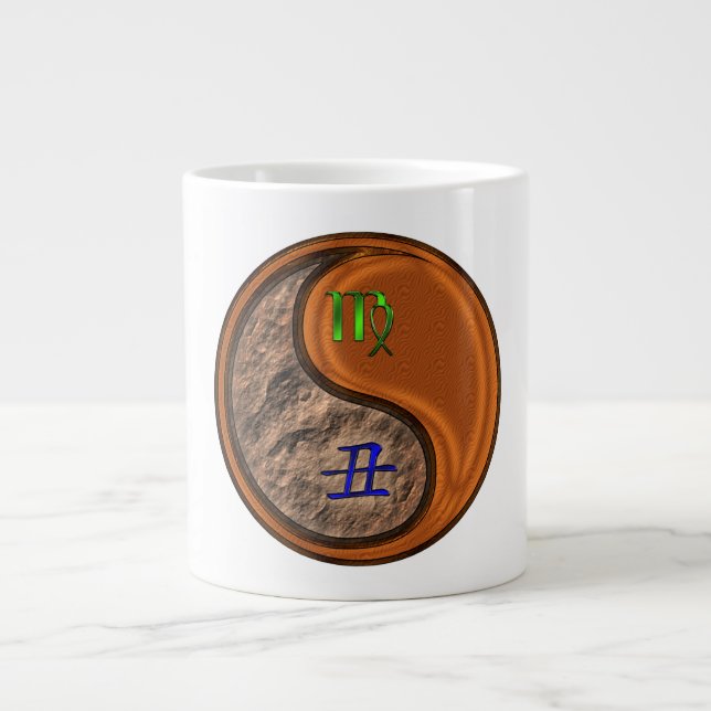 Caneca De Café Grande Virgem & Boi de Madeira (Frente)