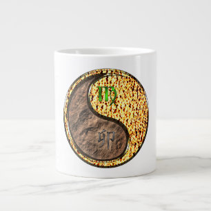 Caneca De Café Grande Virgem & Coelho de Fogo