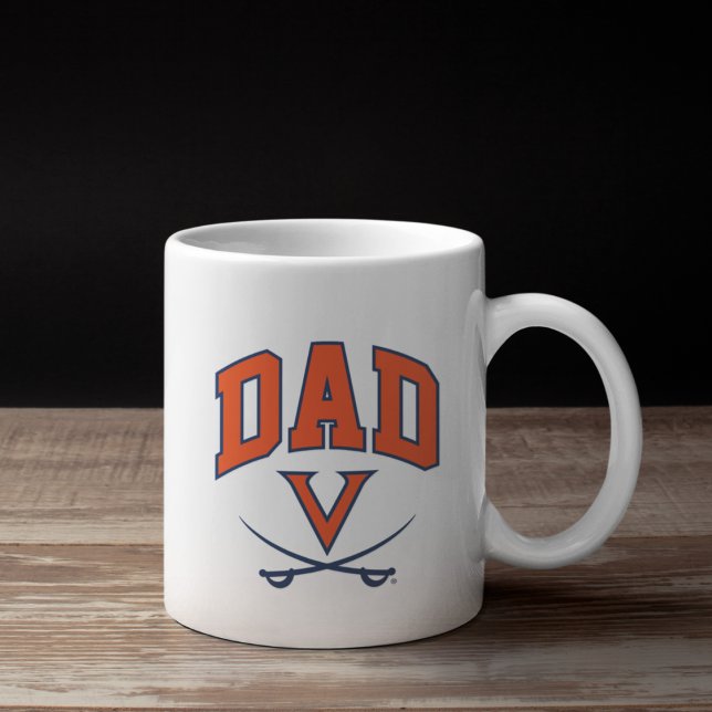 Caneca De Café Grande Virginia Cavaliers Dad (Criador carregado)
