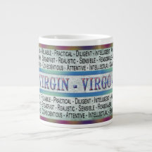 VIRGO - VIRGEM - CAFÉ/SOPA/JUMBO MUG - TEXTO